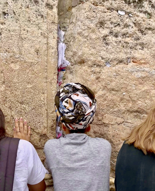 Praying at the Western Wall in Jerusalem 
All levels of observance, all ages and nationalities